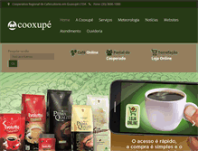 Tablet Screenshot of cooxupe.com.br